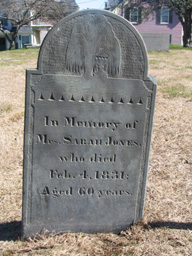 tombstone 1831 with willow and urn motif