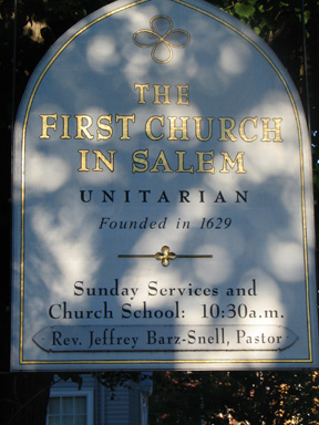 Unitarian Church sign