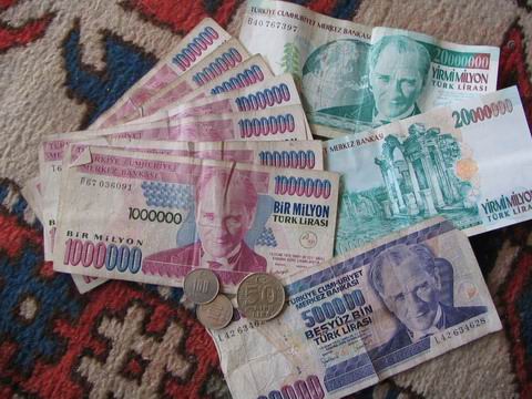 Turkish lira and coins